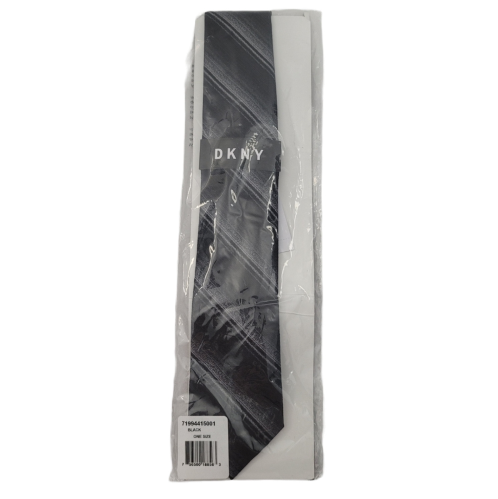 DKNY Black Silk Tie